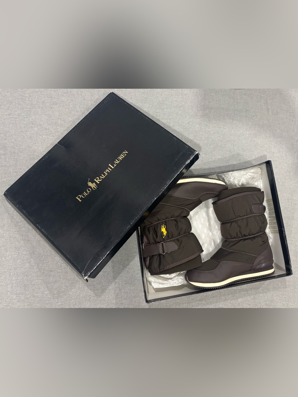 BNIB Polo Ralph Lauren Snow Dash II Boots - US 5Y / Womens 6.5
